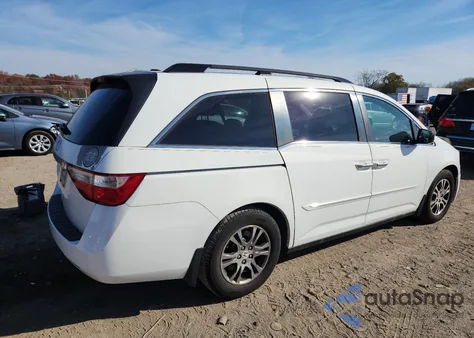 2012 Honda Odyssey Exl из США, поврежденный, VIN 5FNRL5H60CB108659